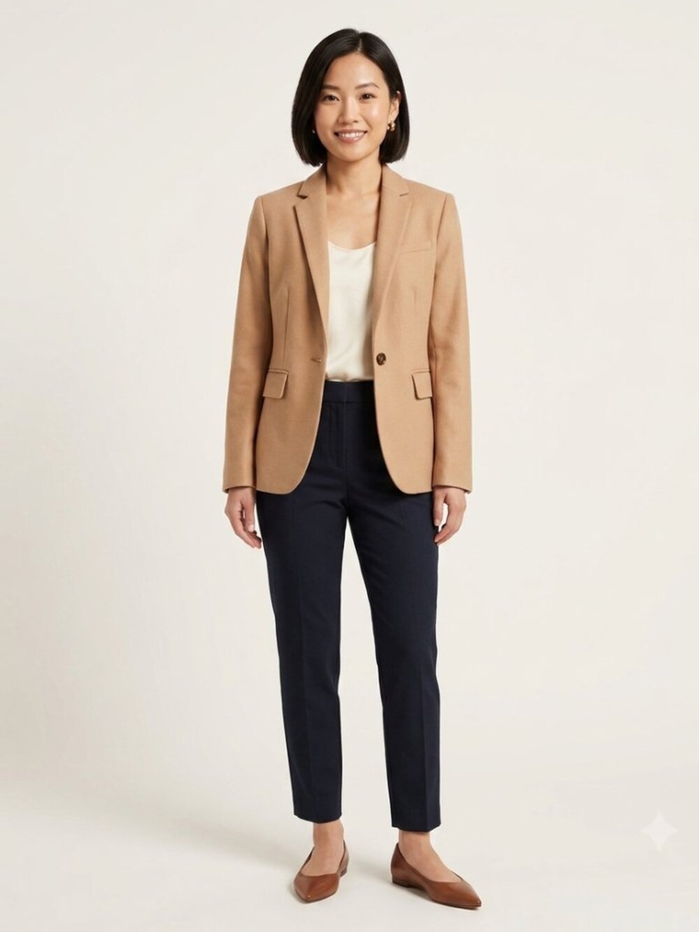 Banana Republic Nova Fides Camel Wool Blazer [X]